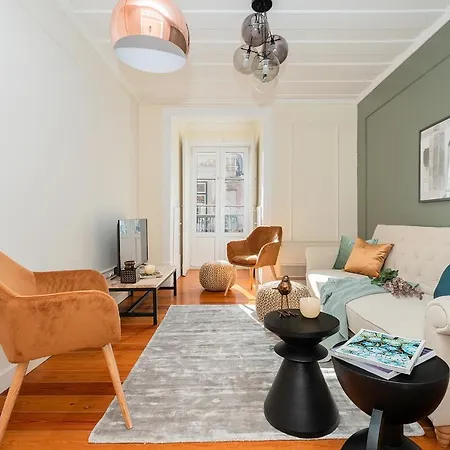 Lejlighed Stunning & Modern 2 Bedroom In Chiado Lisboa
